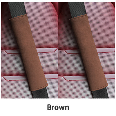 2бр. Автомобилен предпазен колан Защита на раменете на автомобила Подложка за стилизиране на автомобила на капака на предпазния колан Предпазни колани Възглавница за кола Универсална