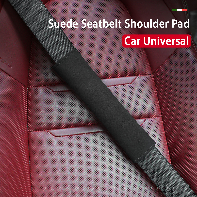2бр. Автомобилен предпазен колан Защита на раменете на автомобила Подложка за стилизиране на автомобила на капака на предпазния колан Предпазни колани Възглавница за кола Универсална