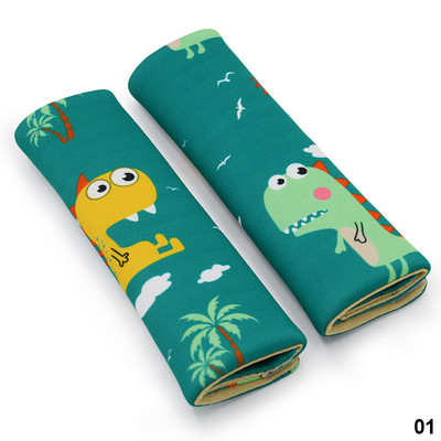 2 бр. Сладък колан за автомобилна колан за колан за безопасност Раменна подложка Покривало за защита на децата Покривало за възглавница Поддръжка на възглавница за кола Предпазни колани