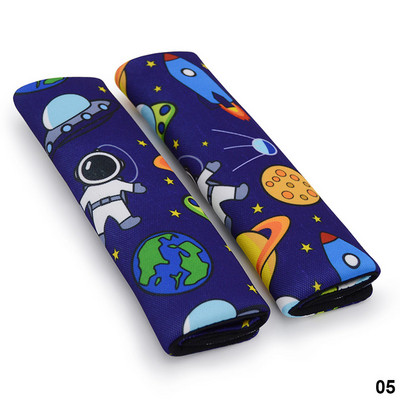 2 бр. Сладък колан за автомобилна колан за колан за безопасност Раменна подложка Покривало за защита на децата Покривало за възглавница Поддръжка на възглавница за кола Предпазни колани