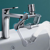 Universāls 1080° grozāms robotizētas rokas jaucējkrāns, salokāms virtuves izlietnes pagarinājuma jaucējkrāns, grozāms daudzfunkcionāls pagarinājuma jaucējkrāns