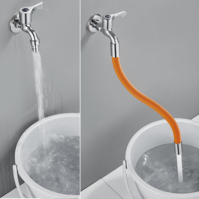 360° Rotation 1/2`` Faucet Extender Bathroom Adjust Free Bending Splashproof Universal Extension Tube Adapter Accessories Nozzle