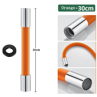 360° sukimasis 1/2 colio maišytuvo ilgintuvas Vonios kambario laisvo lenkimo reguliavimas Atsparus purslams universalus prailginimo vamzdžio adapterio priedų antgalis