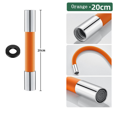 360° sukimasis 1/2 colio maišytuvo ilgintuvas Vonios kambario laisvo lenkimo reguliavimas Atsparus purslams universalus prailginimo vamzdžio adapterio priedų antgalis