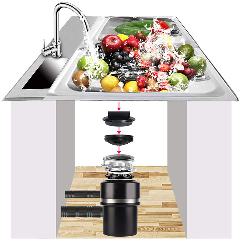 Дренажна тапа за изхвърляне на боклук Предпазител срещу пръски Кухненски части за изхвърляне на хранителни отпадъци Аксесоар