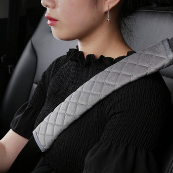 Universal κάλυμμα ζώνης ασφαλείας αυτοκινήτου Μαλακό ζεστό βελούδινο κάλυμμα ζώνης ασφαλείας αυτοκινήτου Προστασία ώμου για άνετη οδήγηση