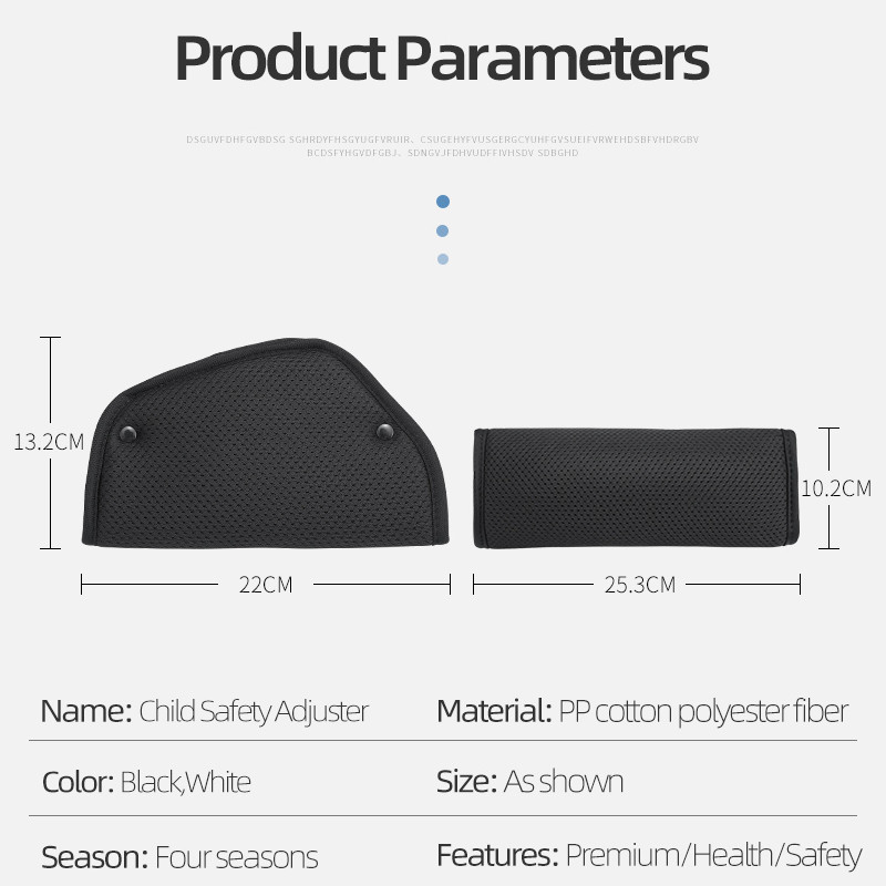 Предпазен колан за кола Протектор за рамо Детски регулируем позиционер Комфорт Универсални подложки за рамена Интериор на автомобила