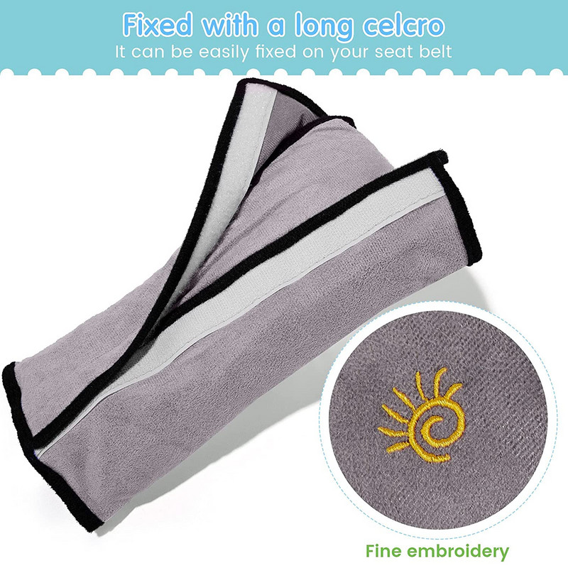 Бебешка възглавница Предпазен колан за кола Седалка Защита от сън Подложка за рамо Регулиране Възглавница за седалка на превозно средство за аксесоари за автомобили Abarth Аксесоари