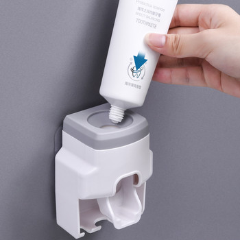 1PC Стенен автоматичен дозатор за паста за зъби Държач за четка за зъби Творчески мързелив изстисквач за паста за зъби Джаджи за семейна баня