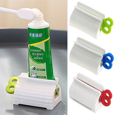 Εγχειρίδιο Convenient Toothpaste Rolling Toothpaste Tube Squeezer Βάση βάσης οδοντόκρεμας Αξεσουάρ μπάνιου