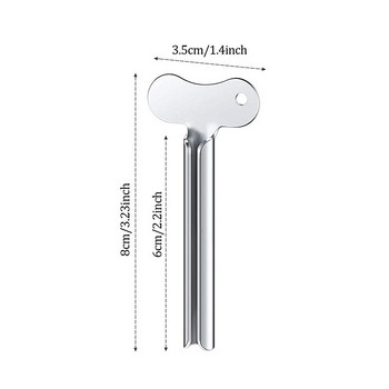 Аксесоари за баня 3 бр. Метална изстисквачка за паста за зъби Тръба от неръждаема стомана Изцеждаща тръба с валяк за ключове Кремове Инструмент за изстискване на боя
