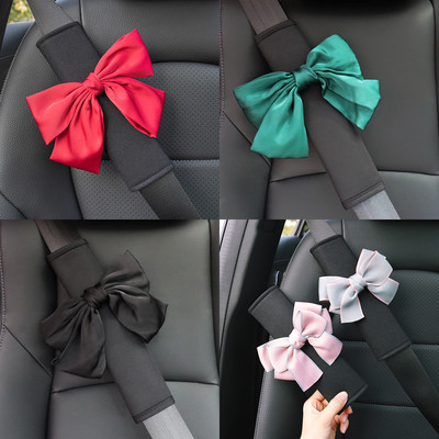 1 buc. Husă universală pentru centură de siguranță pentru mașină cu stil, mătase de gheață, pernă de umăr, centuri de siguranță, accesorii de protecție pentru mașină