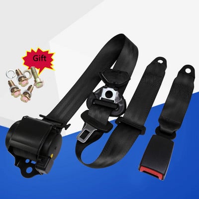 Κλείδωμα έκτακτης ανάγκης Ιμάντας ιμάντα ασφαλείας Κόκκινο μπλε Πτυσσόμενη ζώνη ασφαλείας αυτοκινήτου 3 σημείων με βίδες Ζώνη αγκαλιάς αυτόματη ζώνη ασφαλείας 26700N