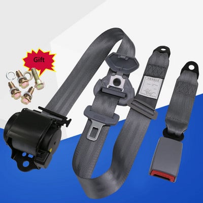 Κλείδωμα έκτακτης ανάγκης Ιμάντας ιμάντα ασφαλείας Κόκκινο μπλε Πτυσσόμενη ζώνη ασφαλείας αυτοκινήτου 3 σημείων με βίδες Ζώνη αγκαλιάς αυτόματη ζώνη ασφαλείας 26700N