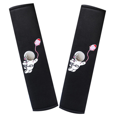 2 buc Huse moi pentru centura de siguranță pentru mașină, drăguț pentru astronaut, centuri de siguranță din pluș, protecție pentru umeri pentru adulți, accesorii pentru copii