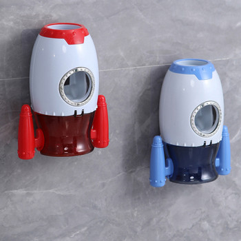 Creative Rocket Изстисквачка за паста за зъби Поставка за чаша Поставка за четки за зъби Детска преса Автоматичен дозатор за туба Сладки аксесоари за баня