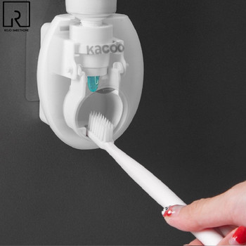 Креативен дозатор за паста за зъби Висящ стенен държач за паста за зъби Creme Dental Accessories Автоматична изстисквачка за паста за зъби за баня