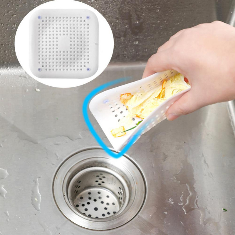1vnt silikoninis dušo kanalizacijos užvalkalas, apsaugantis nuo užsikimšimo vonios kamštis Dezodorantas sietelis Buitinės kanalizacijos apsaugos Vonios kambario priedai