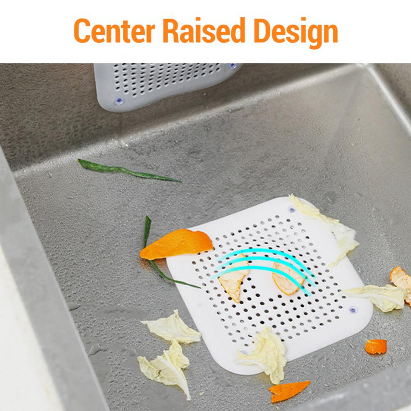 1vnt silikoninis dušo kanalizacijos užvalkalas, apsaugantis nuo užsikimšimo vonios kamštis Dezodorantas sietelis Buitinės kanalizacijos apsaugos Vonios kambario priedai