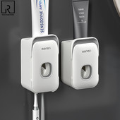 Automātiska zobu pastas spiede Zobu pastas dozators Zobu birstes turētājs sienas caurules velmēšanas instrumenti Piekarināms plaukts Vannas istabas aksesuārs