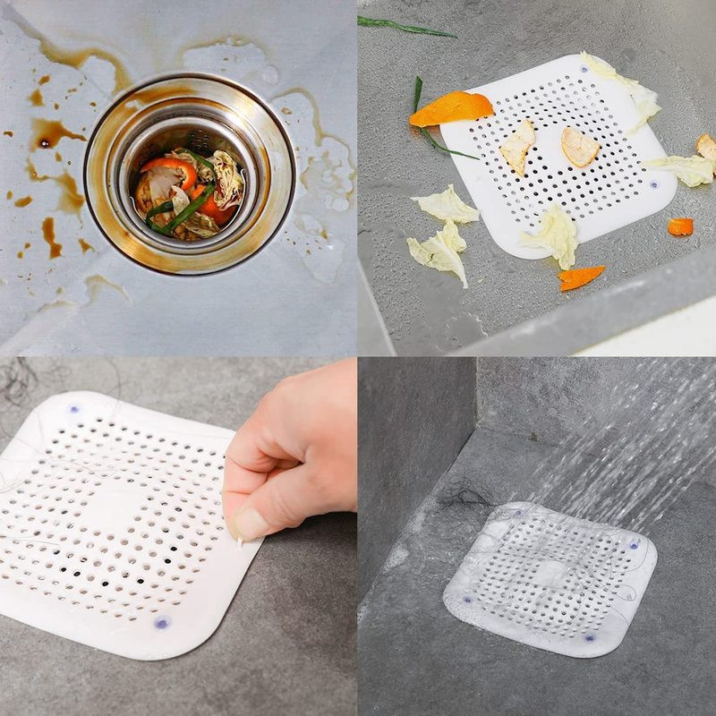 Plaukų filtras kriauklė Blokavimą stabdantis sietelis vonia dušas grindys kanalizacijos kamštis silikonas virtuvės dezodorantas kištukas vonios kambario priedai