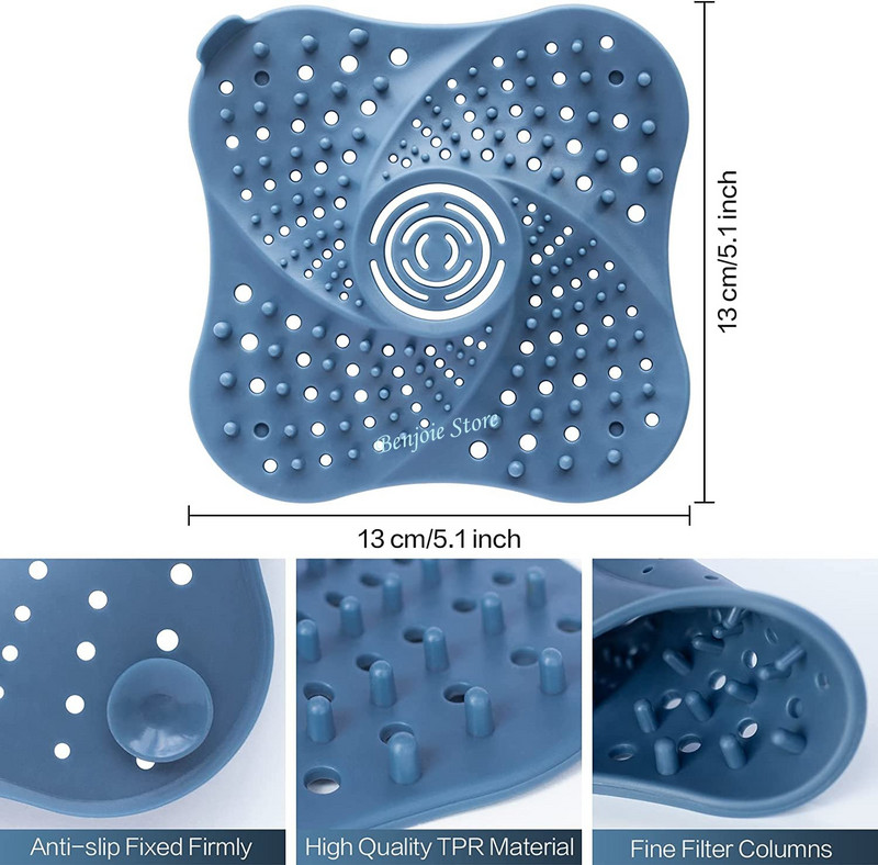 Filter na vlasy, umývadlo, antiblokovací lapač vlasov, silikónový lapač vlasov do vane, sprchová podlaha, zátka na odtok vlasov, kryt odtoku, kúpeľňové doplnky
