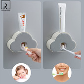 Cloud Shape Kids fogkrém-adagoló Automata műanyag kinyomó falra akasztó cső kinyomható fürdő koreai fogkrém tartó prés