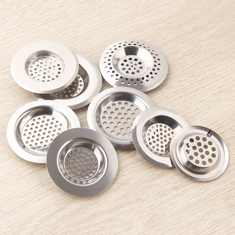 1/2/3 kom kuhinjski sudoper Cjedilo za zaustavljanje sudopera Filter od nehrđajućeg čelika Kada Hvatač dlaka Čep Odvodna rupa za tuš Dodatak za filter