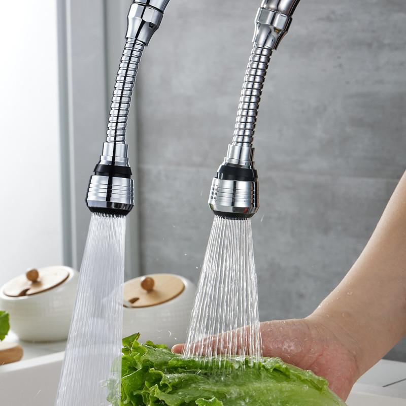 360 fokos rugalmas forgatható csaptelep hosszabbító rozsdamentes acél csaptelep konyhai csaptelep hosszabbító cső vízcsap vízszűrő