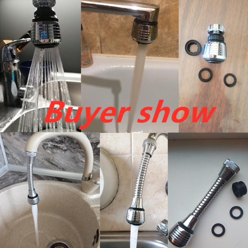 360 Rotate Pööratav köögisegisti pikendustoru vett säästev kraanipikendi adapteri otsik valamusegisti jaoks Vannitoa tarvikud