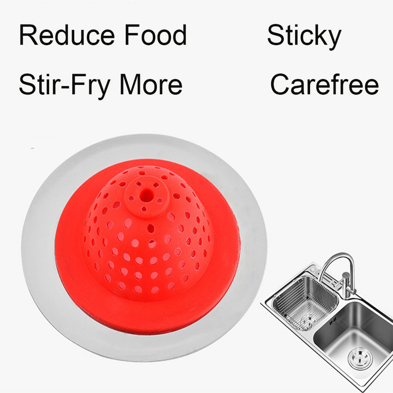 Filtru din silicon pentru chiuvetă de bucătărie Filtru de scurgere de pardoseală de duș Capac chiuvetă Canalizare Filtru de păr Chiuvetă Dop pentru filtru de canalizare Accesorii pentru baie