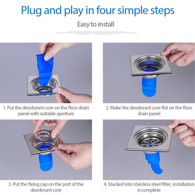 Silikoonist lõhnavastane roostevabast terasest äravoolukate põrand äravoolu südamik valamufilter deodorant köögividin kanalisatsioon vannitoatarvikud