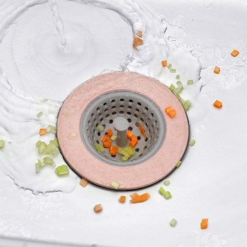 4 цвята Антиблокиращо цвете Силиконова цедка за кухненска мивка Канал за баня Душ Канал Мивка Капак Капак за мивка Гевгир Канализация Коса