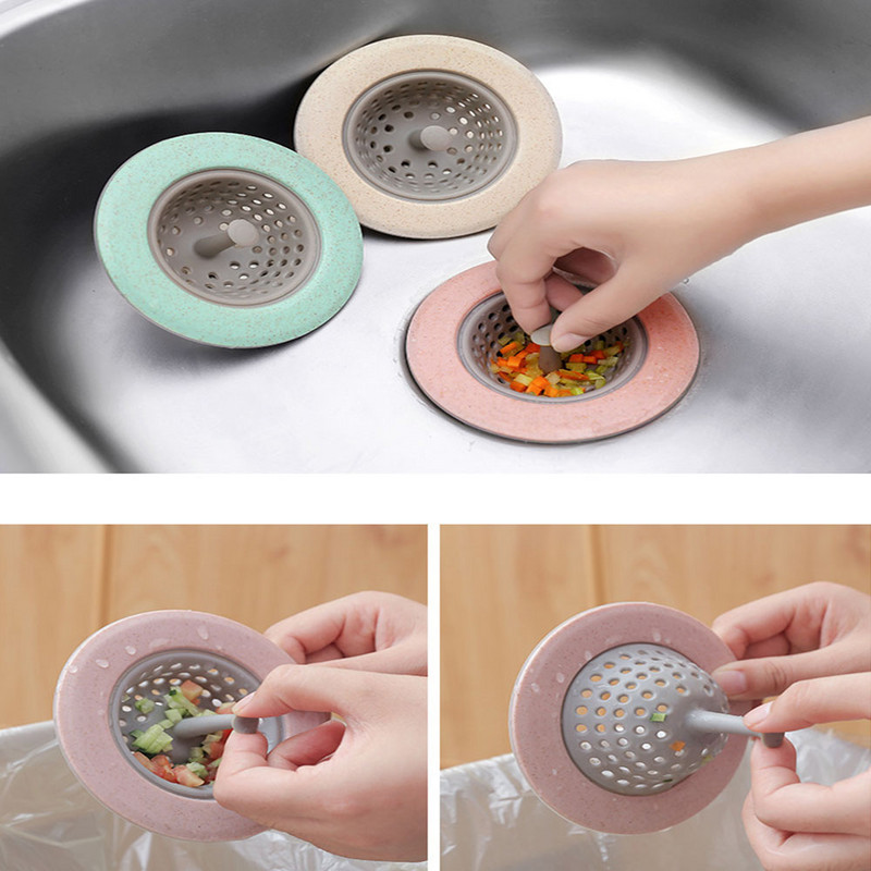 4 spalvų antiblokavimo gėlė silikoninė virtuvės kriauklė sietelis vonios kambarys dušo išleidimo kriaukle kanalizacijos dangtelis kriaukle kiaurasamtis kanalizacijos plaukams