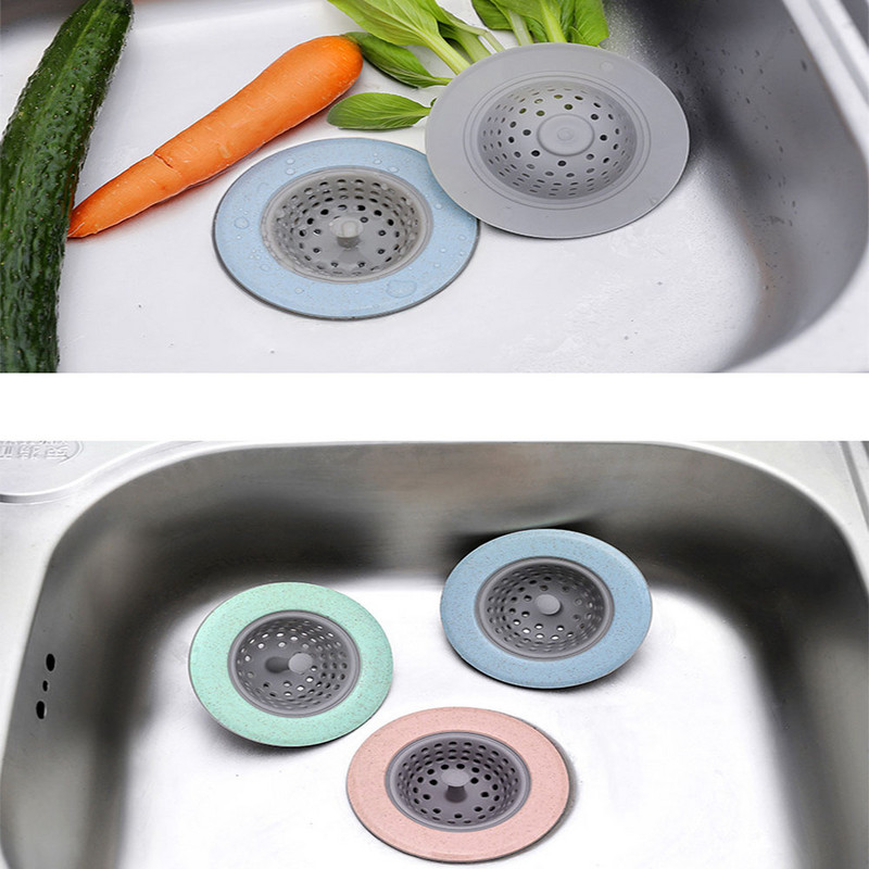 4 spalvų antiblokavimo gėlė silikoninė virtuvės kriauklė sietelis vonios kambarys dušo išleidimo kriaukle kanalizacijos dangtelis kriaukle kiaurasamtis kanalizacijos plaukams