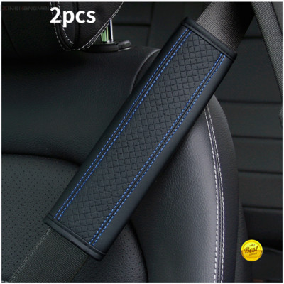 2 db Auto zubehör sitz gürtel PU Leder Sicherheit Gürtel Schulter Abdeckung Atmungsaktive Schutz Sitz Gürtel Polsterung Pad Auto
