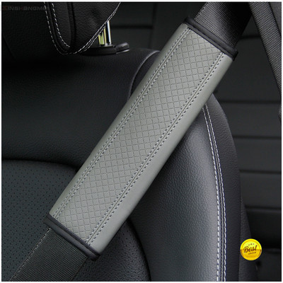 2 db Auto zubehör sitz gürtel PU Leder Sicherheit Gürtel Schulter Abdeckung Atmungsaktive Schutz Sitz Gürtel Polsterung Pad Auto