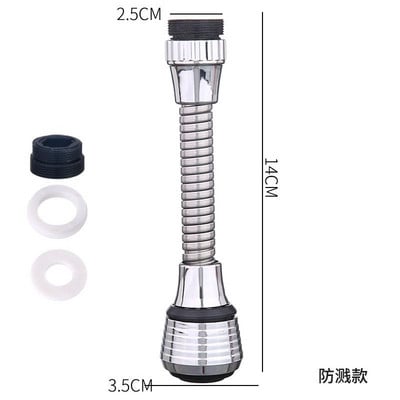 360 forgó forgó konyhai csaptelep hosszabbító cső víztakarékos csaphosszabbító adapter fúvóka mosogató csaptelephez fürdőszobai kiegészítők