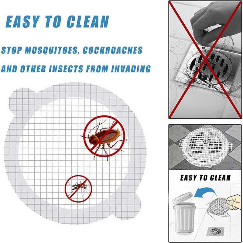 Grindų kanalizacijos lipdukas Vonios kambarys Vonios Plaukai Apsauga nuo užsikimšimo Vienkartinis grindų kanalizacijos lipdukas Kanalizacija Virtuvės filtras kanalizacijos dangtelis