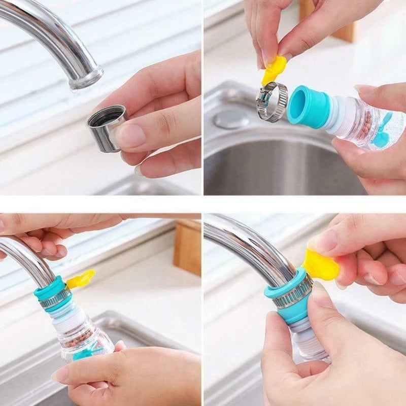 Baterie rotativa 360 Accesorii pentru bucatarie Robinet de dus Economisire apa Conector universal Extender Rotativ Purificator de apa Filtru de apa