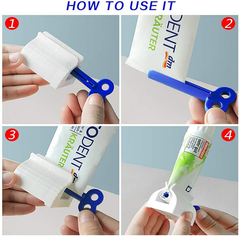 Strângere pastă de dinți Dozator de pastă de dinți Storcator tub r Demachiant facial Presă Suport rulant Accesorii de baie pentru copii