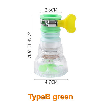 3109 Proširljiva kuhinjska slavina Filter za prskanje 360 rotirajuća slavina Mlaznica Štedite vodu Kupaonica PP Spiralna prskalica za tuširanje