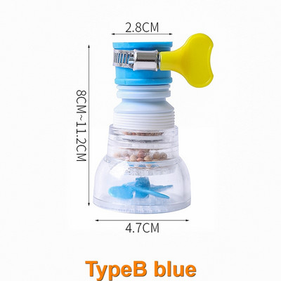 3109 Proširljiva kuhinjska slavina Filter za prskanje 360 rotirajuća slavina Mlaznica Štedite vodu Kupaonica PP Spiralna prskalica za tuširanje