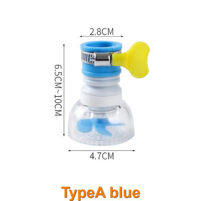 3109 Proširljiva kuhinjska slavina Filter za prskanje 360 rotirajuća slavina Mlaznica Štedite vodu Kupaonica PP Spiralna prskalica za tuširanje