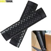 Pehmest nahast auto turvavöö kate Õla kael Ohutuskaitse Turvavöö padi Mugav sõitmine Auto interjööri tarvikud