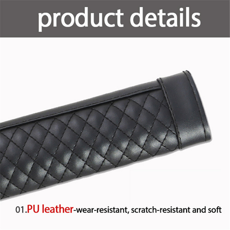 Pehmest nahast auto turvavöö kate Õla kael Ohutuskaitse Turvavöö padi Mugav sõitmine Auto interjööri tarvikud