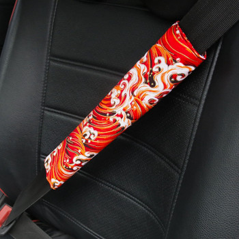 1 PC Κοντό βελούδινο προστατευτικό κάλυμμα ώμου αυτοκινήτου Ιαπωνικού στυλ Προστατευτικό κάλυμμα ζώνης ασφαλείας αυτοκινήτου