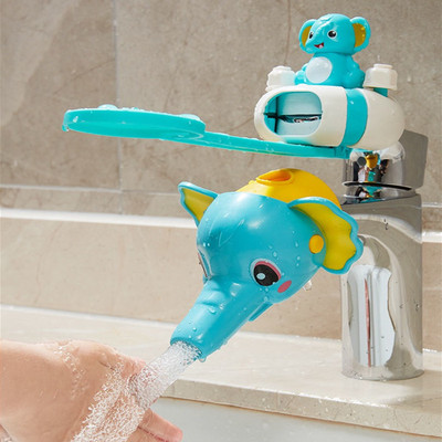 Faucet Extender Παιδικό πλύσιμο χεριών Clean Artifact Universal Baby Cartoon Επέκταση σιλικόνης Νεροχύτης οδηγός βρύσης με προστασία από το πιτσίλισμα