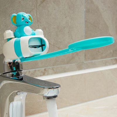 Prelungitor pentru robinet, pentru copii, spălarea mâinilor, curățenie, artefact universal pentru desene animate pentru bebeluși, extensie din silicon, rezistentă la stropire, chiuvetă de ghidare pentru robinet