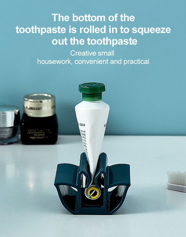 1PC Cjedilo za pastu za zube Jednostavna pasta za zube Sredstvo za čišćenje lica Ručna preša Dozator Rotirajući držač Pribor za čišćenje kućne kupaonice
